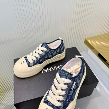 CC 26s Biscuit Shoes Blue White Sheepskin Denim 927710