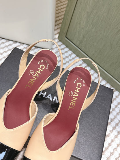 CC 26s Mary Jane Sandals 90mm Patent Leather Sheepskin