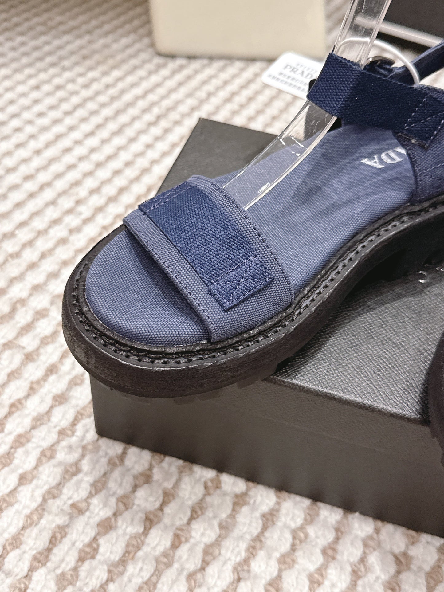 PRA 2026S Roman Sandals Dark Blue Canvas 657519