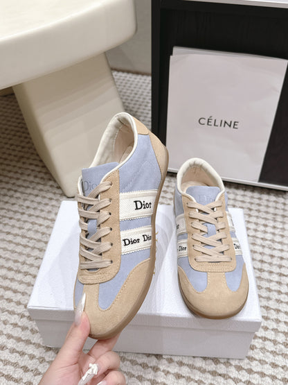 CD Ribbon Sneaker Blue Khaki Suede 930300