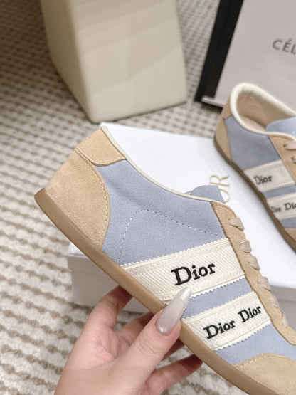 CD Ribbon Sneaker Blue Khaki Suede 930300