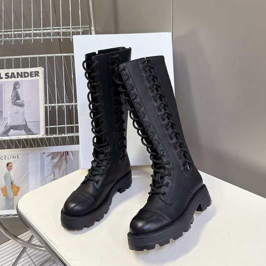 CD Martin Long Boots black top-grain calfskin 430999