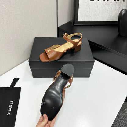 CC 2026 Mary Jane Sandals 45 Brown Cowhide 668112