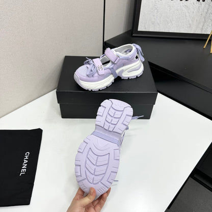 Chanel 2026 Premium Casual Sneakers 55mm Mesh Calfskin 894895