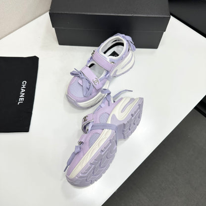 Chanel 2026 Premium Casual Sneakers 55mm Mesh Calfskin 894895