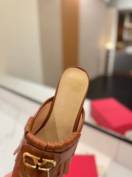 VT 2025 Signature Mule Brown Calf Leather 295082