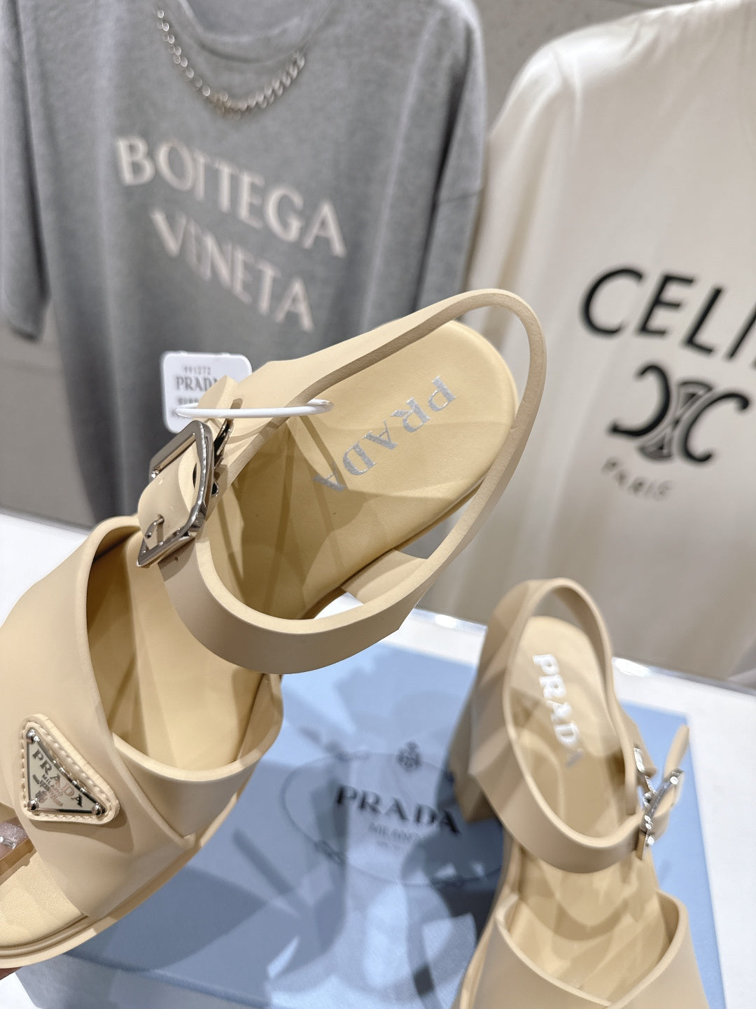 Prada 2026 Sandal 90mm Leather 852708