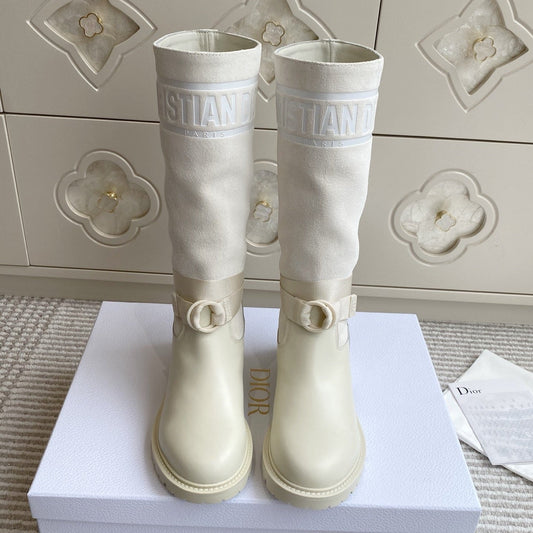 Dior 2025 Boot Off-White Suede Cowhide 501184