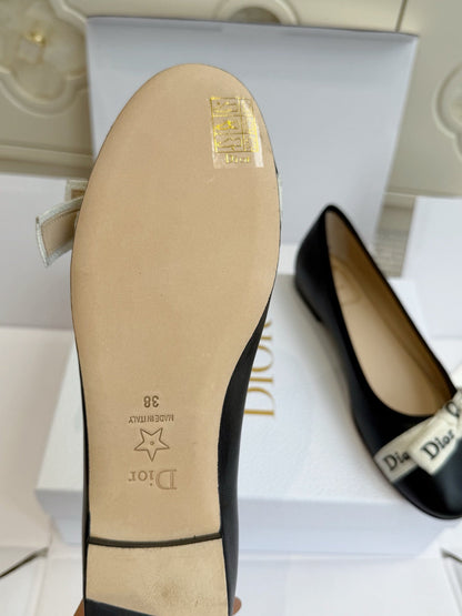 Dior 2026 J'Adior Ballet Flat Black Lambskin 717869