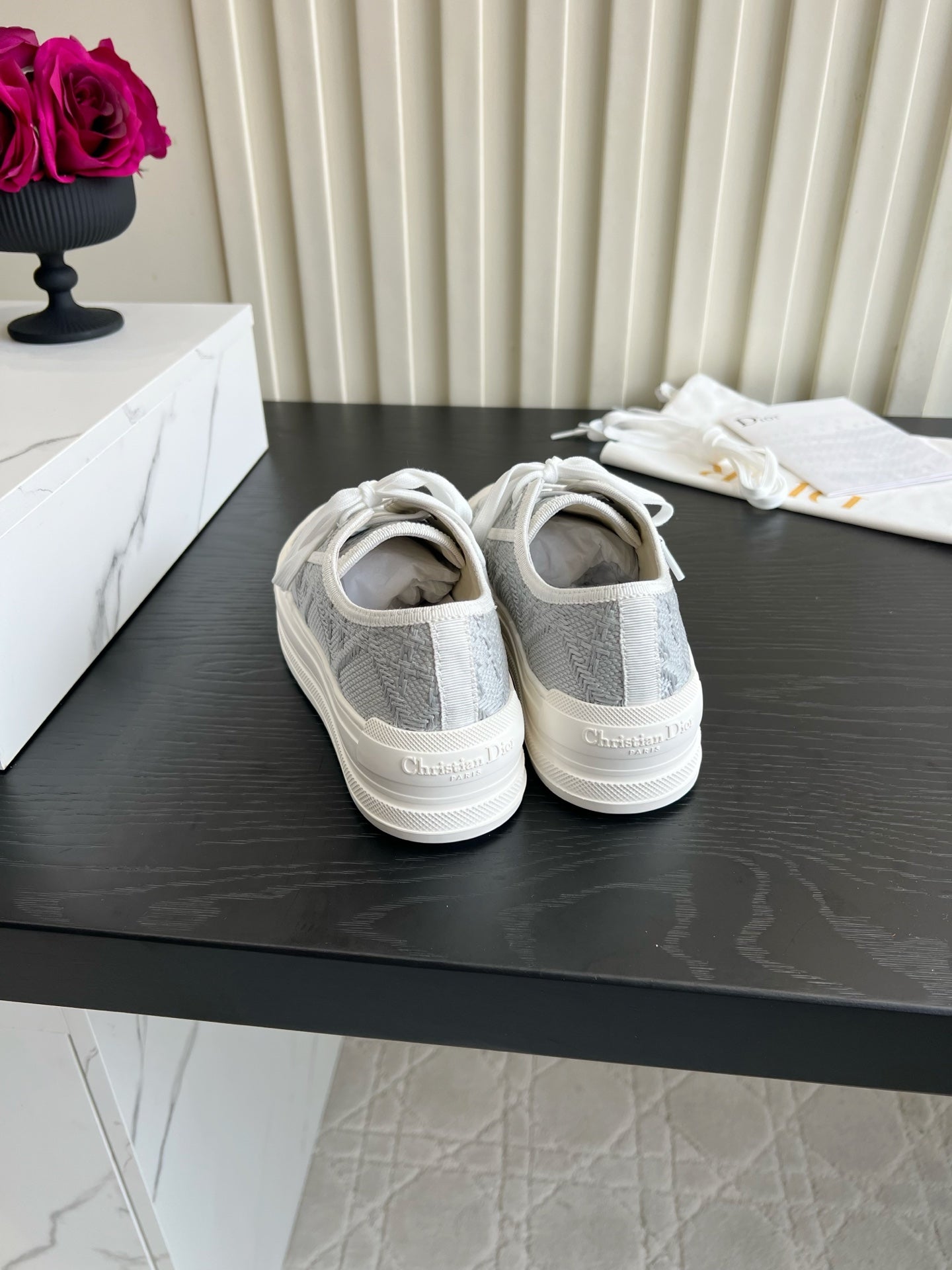 CD Dioriviera Walk'n'Dior Sneaker Grey Cotton 851245