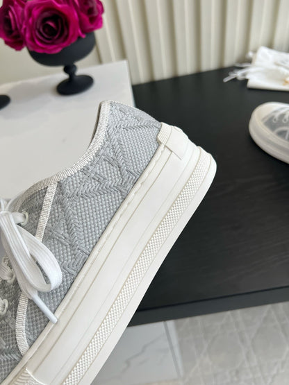 CD Dioriviera Walk'n'Dior Sneaker Grey Cotton 851245