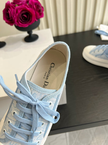 CD Dioriviera Walk'n'Dior Sneaker Blue White Cotton 851246