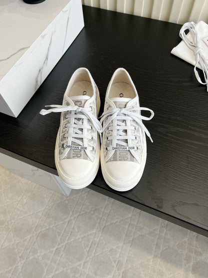 CD Dioriviera Walk'n'Dior Sneaker Grey White Cotton 851247