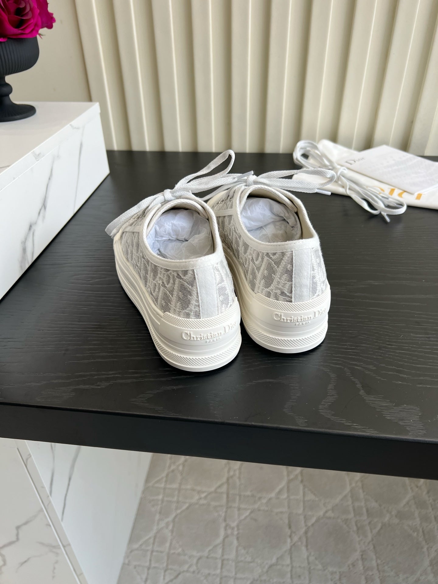CD Dioriviera Walk'n'Dior Sneaker Grey White Cotton 851247