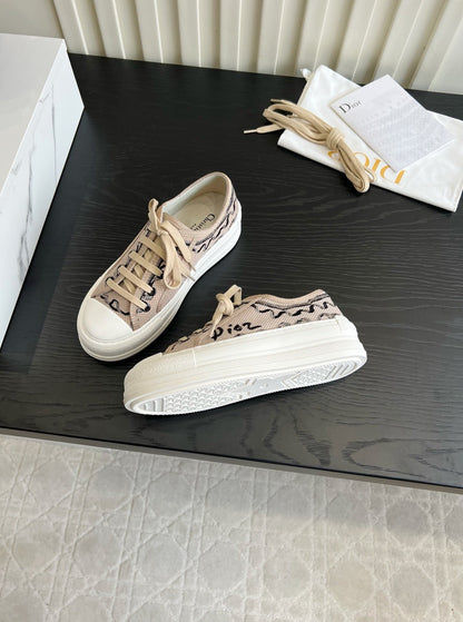 CD Dioriviera Walk'n'Dior Sneaker Beige Cotton 851250
