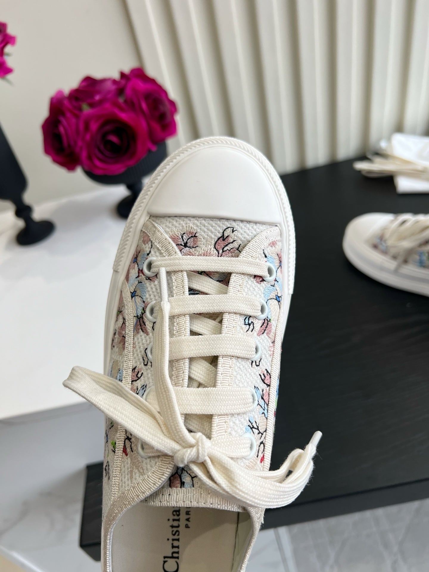 CD Dioriviera Walk'n'Dior Sneaker Cream Cotton 851251