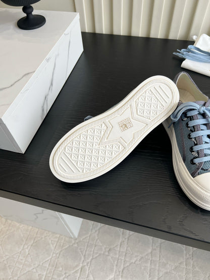 CD Dioriviera Walk'n'Dior Sneaker Blue Cotton 851252