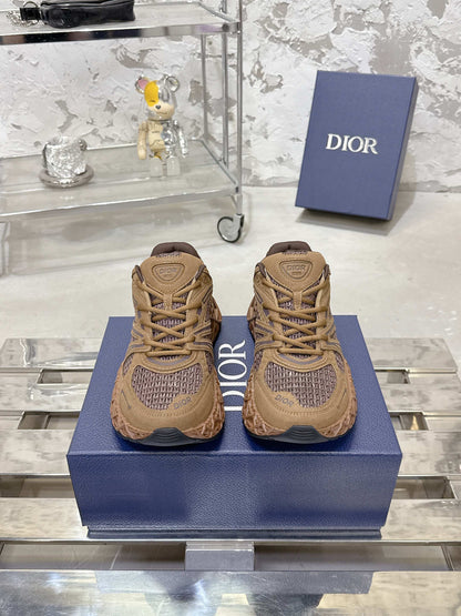 CD 26s Sneaker Brown Mesh Suede 905045