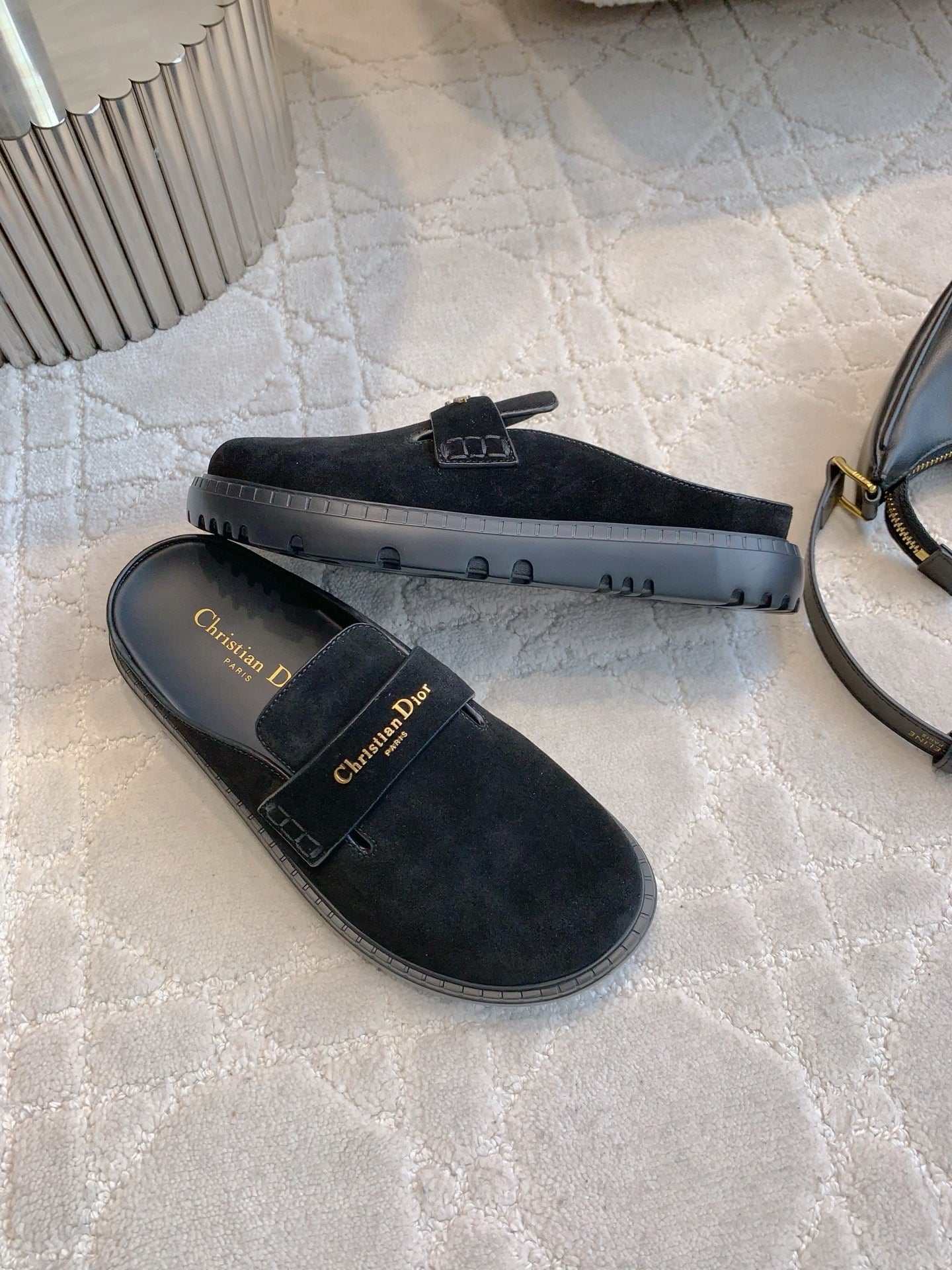 Dior Boy Mule Black Suede 615461