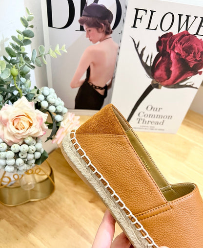 CD Paradise Espadrilles Tan Brown Grain Cowhide 692264