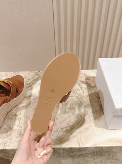 CD 30 Montaigne Wedge Slide 85mm  Lambskin 483076