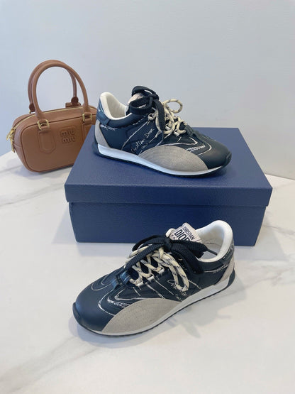 CD 26s D-Sketch Grey Dark Blue Suede Sheepskin 908095
