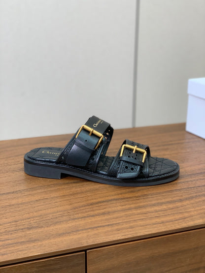 CD D-Avenue Slide Black Cowhide 792659