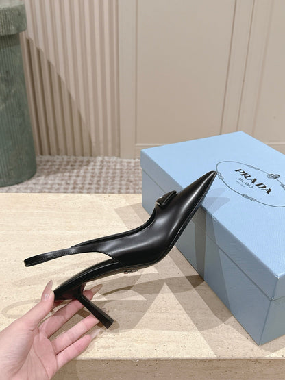 Prada 2026 Slingback Black Lambskin 630762