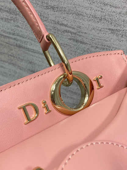 CD 26SS Bow-Adorned Bag Blush Pink Calfskin 272507