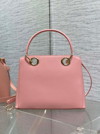 CD 26SS Bow-Adorned Bag Blush Pink Calfskin 272507