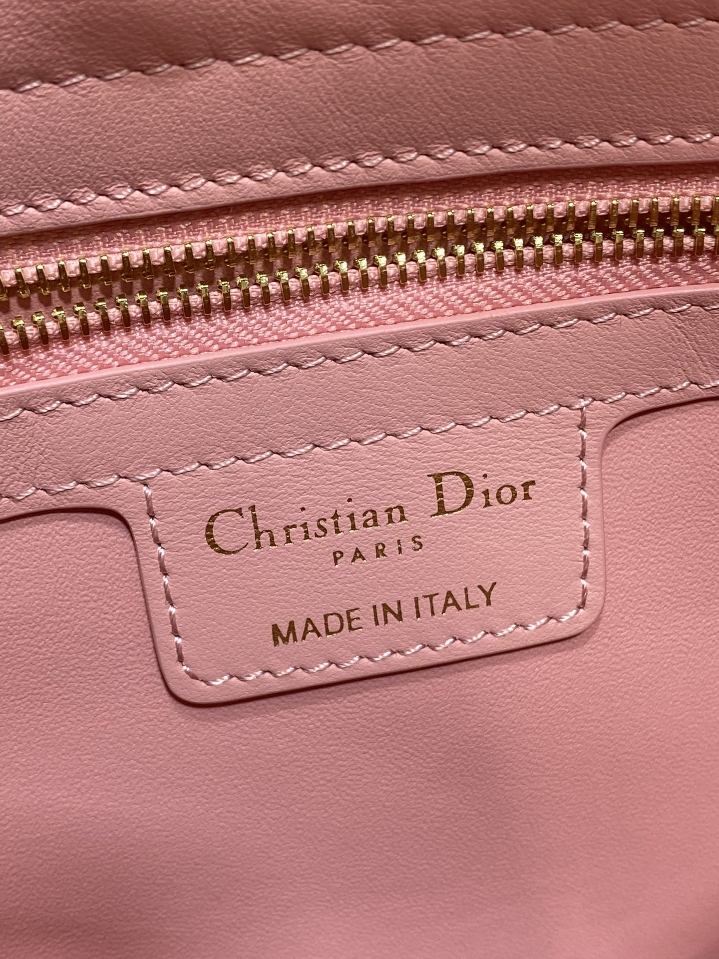 CD 26SS Bow-Adorned Bag Blush Pink Calfskin 272507