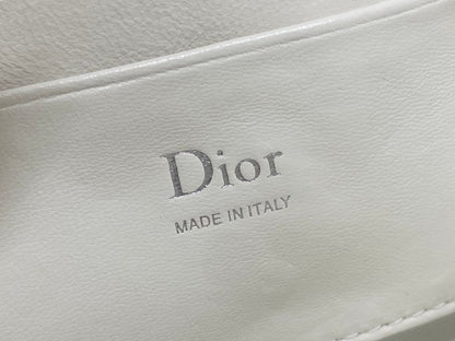 Dior 2026 Bow Pouch 20cm White Lambskin 284143