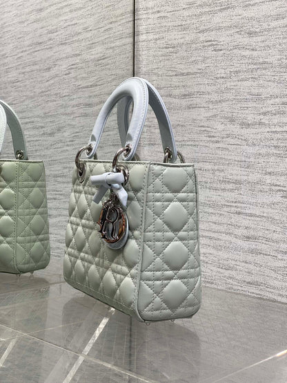 Dior 2026 Lady Dior Bag Grey Charcoal Lambskin 286579