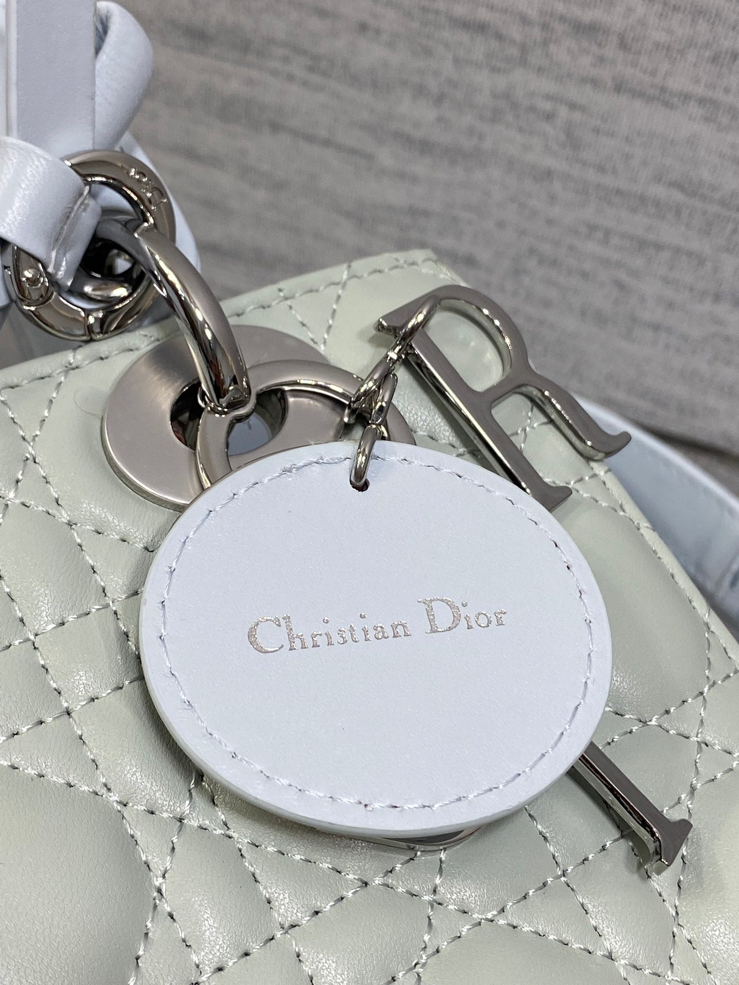Dior 2026 Lady Dior Bag Grey Charcoal Lambskin 286579