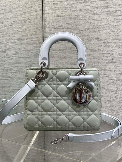 Dior 2026 Lady Dior Bag Grey Charcoal Lambskin 286579