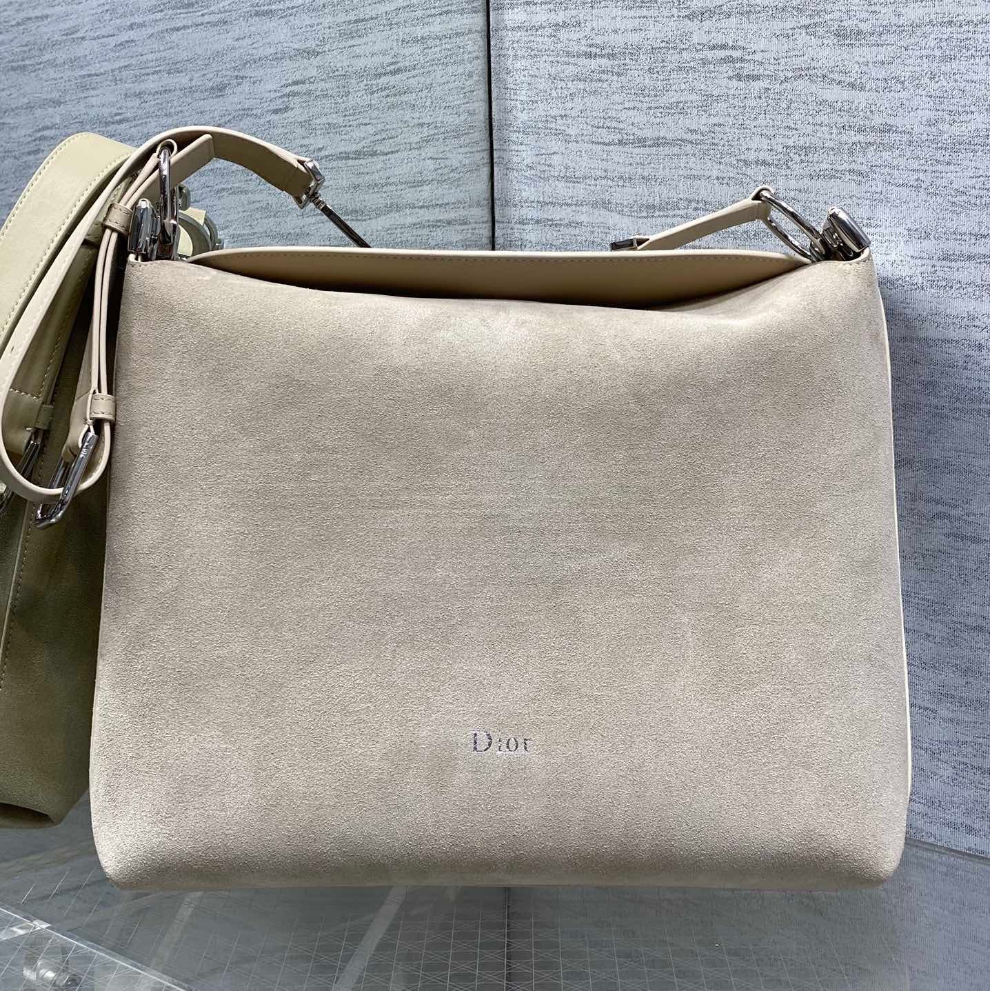 Dior Medium Diorly Bag Light Taupe Suede 286590