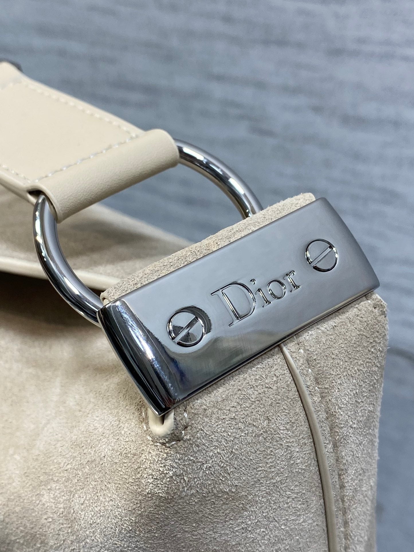 Dior Medium Diorly Bag Light Taupe Suede 286590