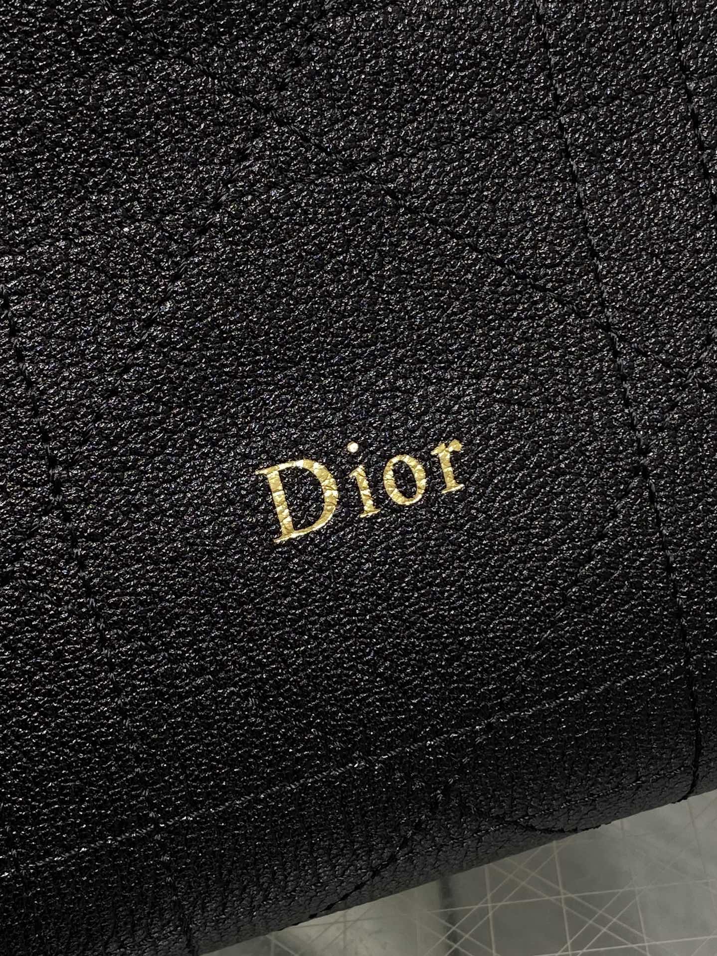 Dior Medium Diorly Bag Black Macrocannage Lambskin 286592