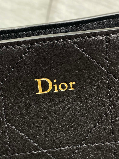 Dior Trianon Bag Black Macrocannage Lambskin 286594