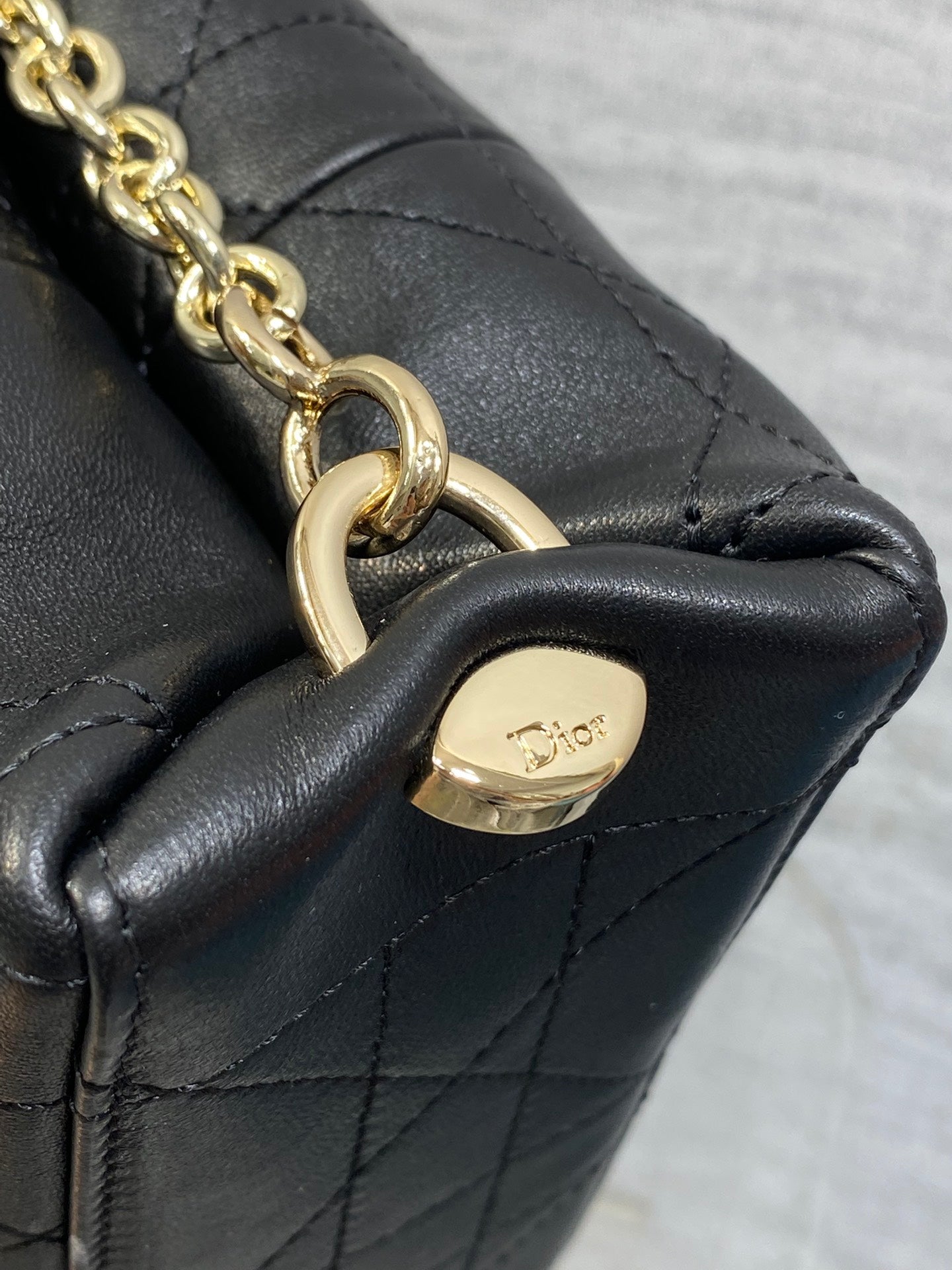 Dior Trianon Bag Black Macrocannage Lambskin 286594
