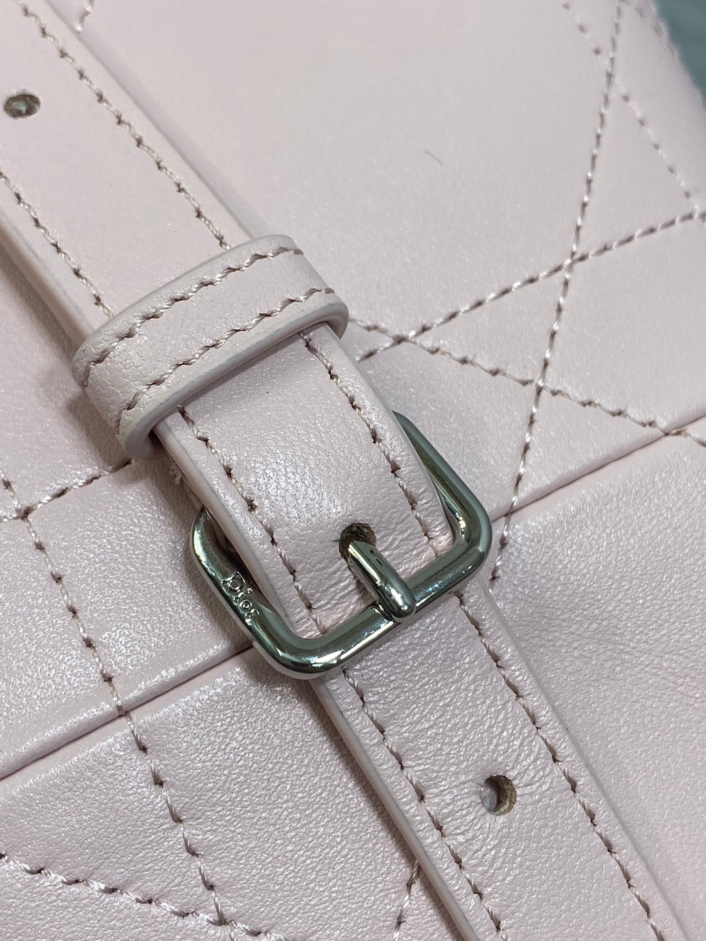 Dior Trianon Bag Light Pink Macrocannage Lambskin 286599