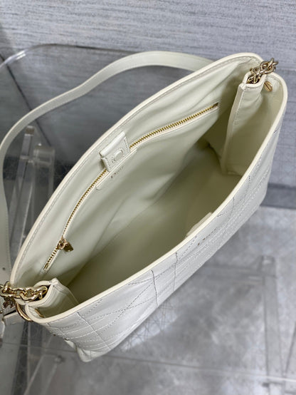 Dior Trianon Bag White Macrocannage Lambskin 286604