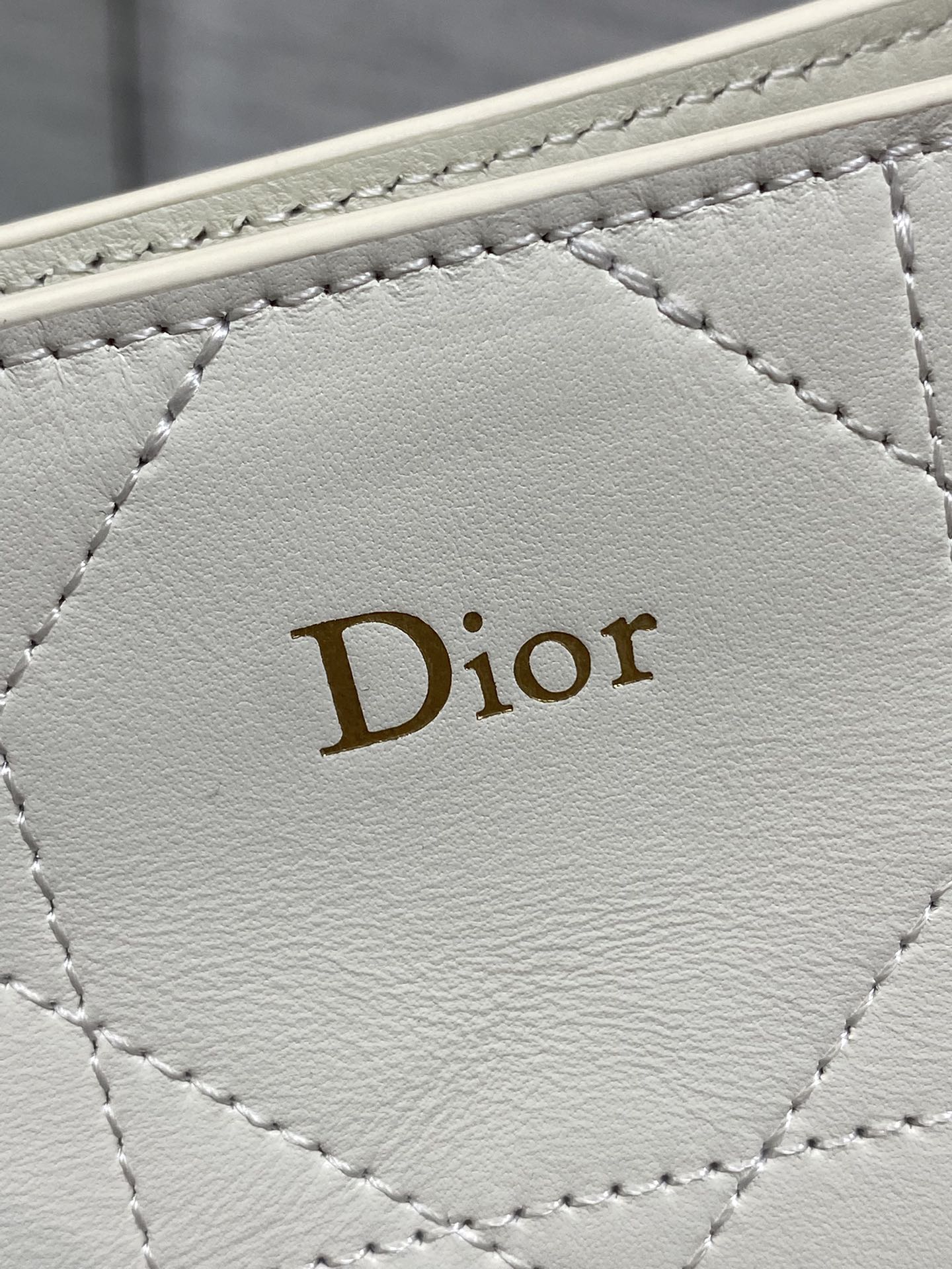 Dior Trianon Bag White Macrocannage Lambskin 286604