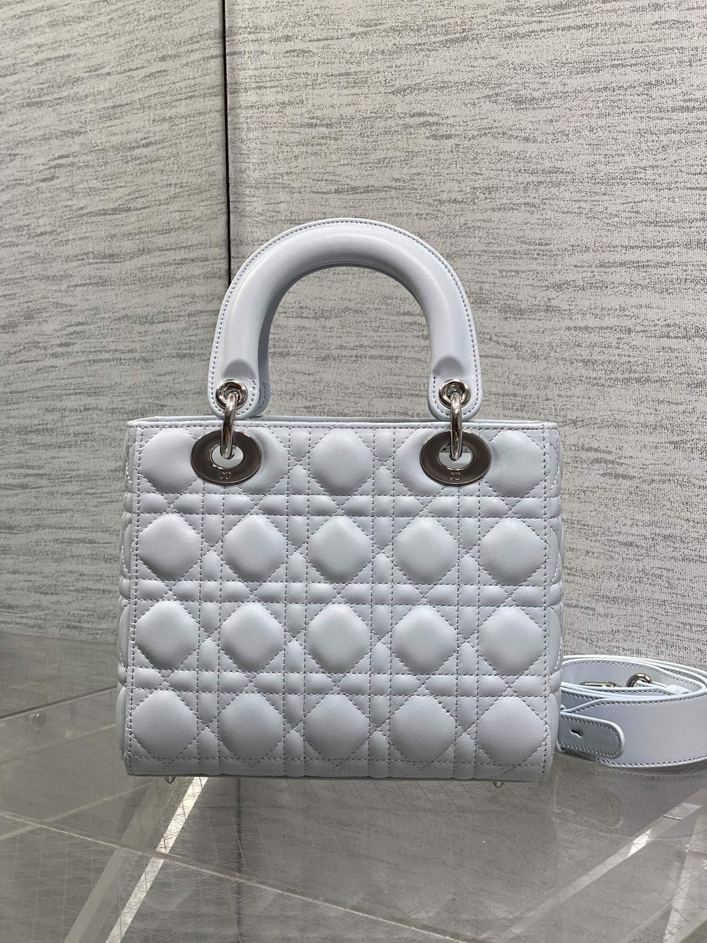 Dior 2026 Lady Dior Bag Glacier Blue Lambskin 286617