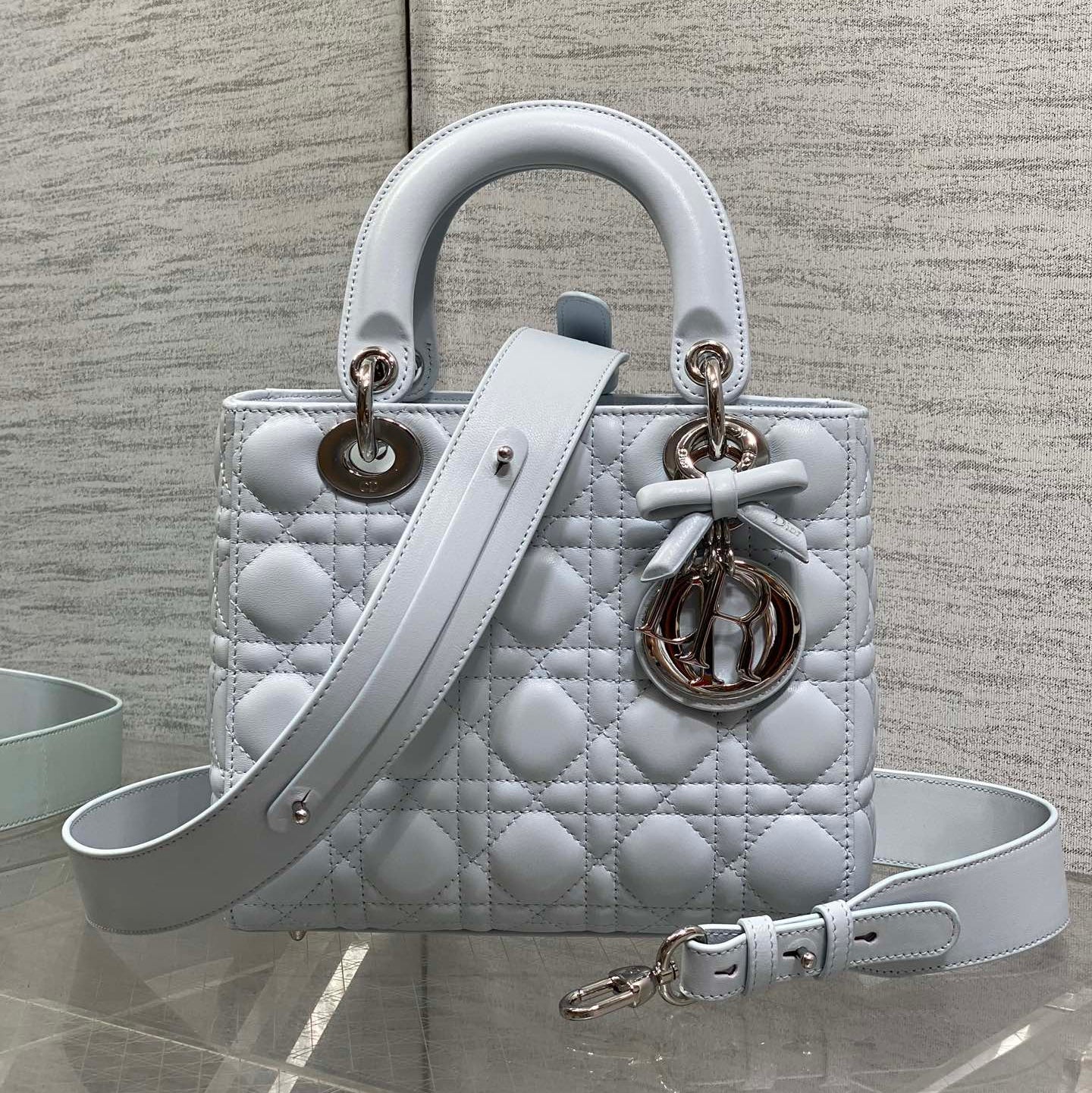 Dior 2026 Lady Dior Bag Glacier Blue Lambskin 286617