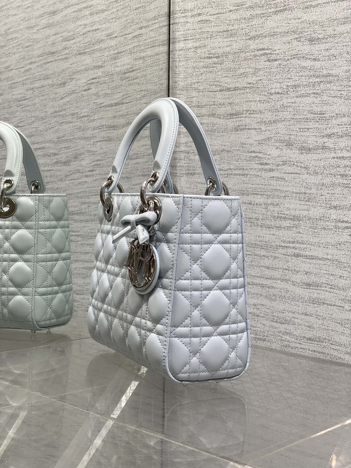 Dior 2026 Lady Dior Bag Glacier Blue Lambskin 286617