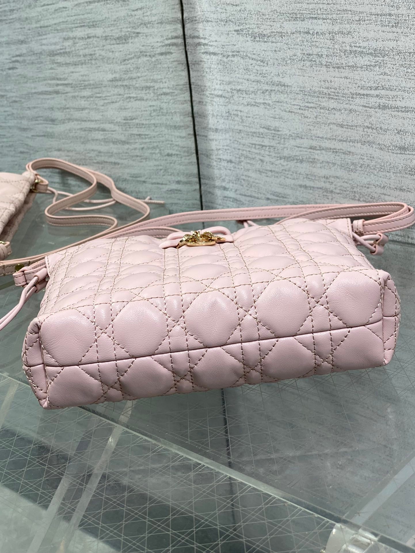 CD Adiorable Mini Bucket Bag Light Pink Lambskin 286637