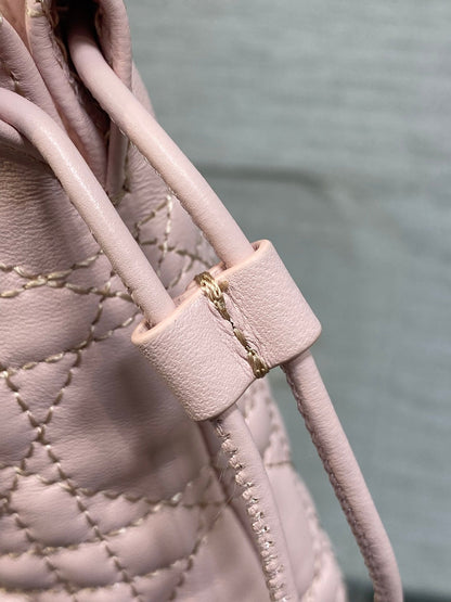 CD Adiorable Mini Bucket Bag Light Pink Lambskin 286637