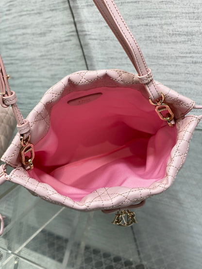 CD Adiorable Mini Bucket Bag Light Pink Lambskin 286637