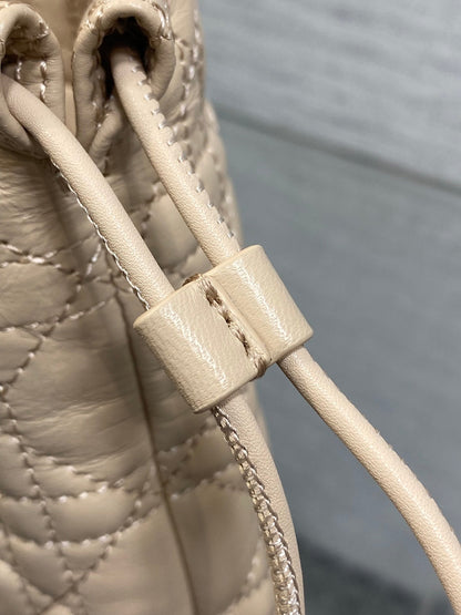 CD Adiorable Mini Bucket Bag Beige Lambskin 286639
